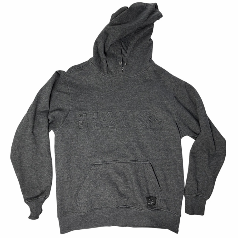 Tony Hawk Pullover Sweatshirt Gray Hoodie Skateboard Men Size Medium